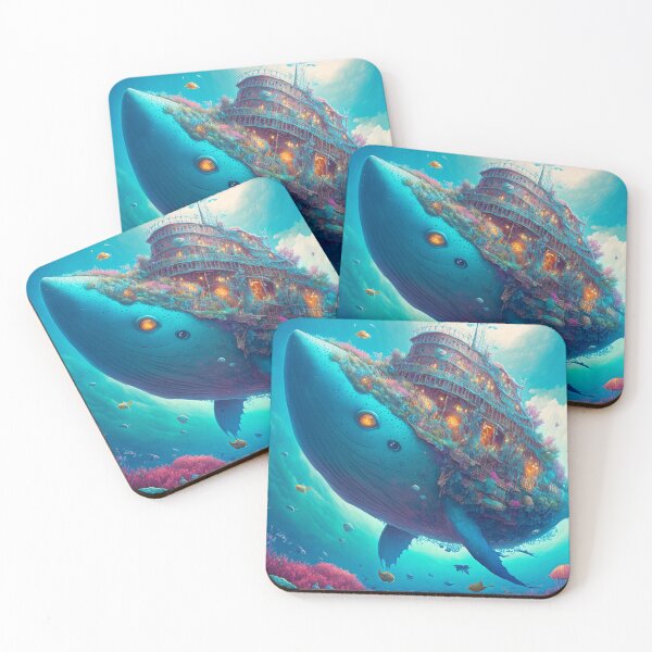 Artikelvorschau, Fantasy Water World Seascape Art 24 – Bunte Cartoon-Reise entworfen und verkauft von Sunchaser World.
