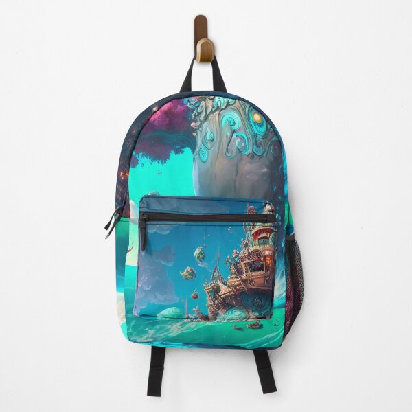 Artikelvorschau, Fantasy Water World Seascape Art 25 – Bunte Cartoon-Reise entworfen und verkauft von Sunchaser World.