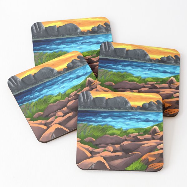 Item preview, Landscape with rocks artwork designed and sold by gramizzia.