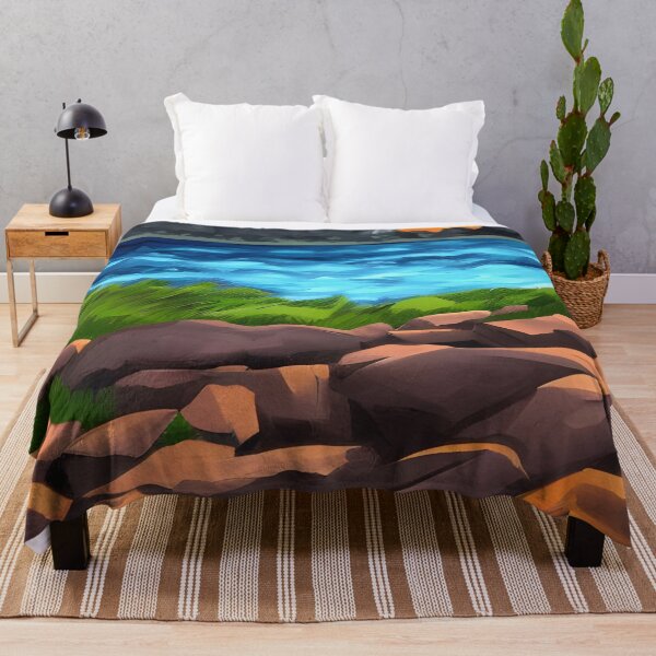 Item preview, Landscape with rocks artwork designed and sold by gramizzia.