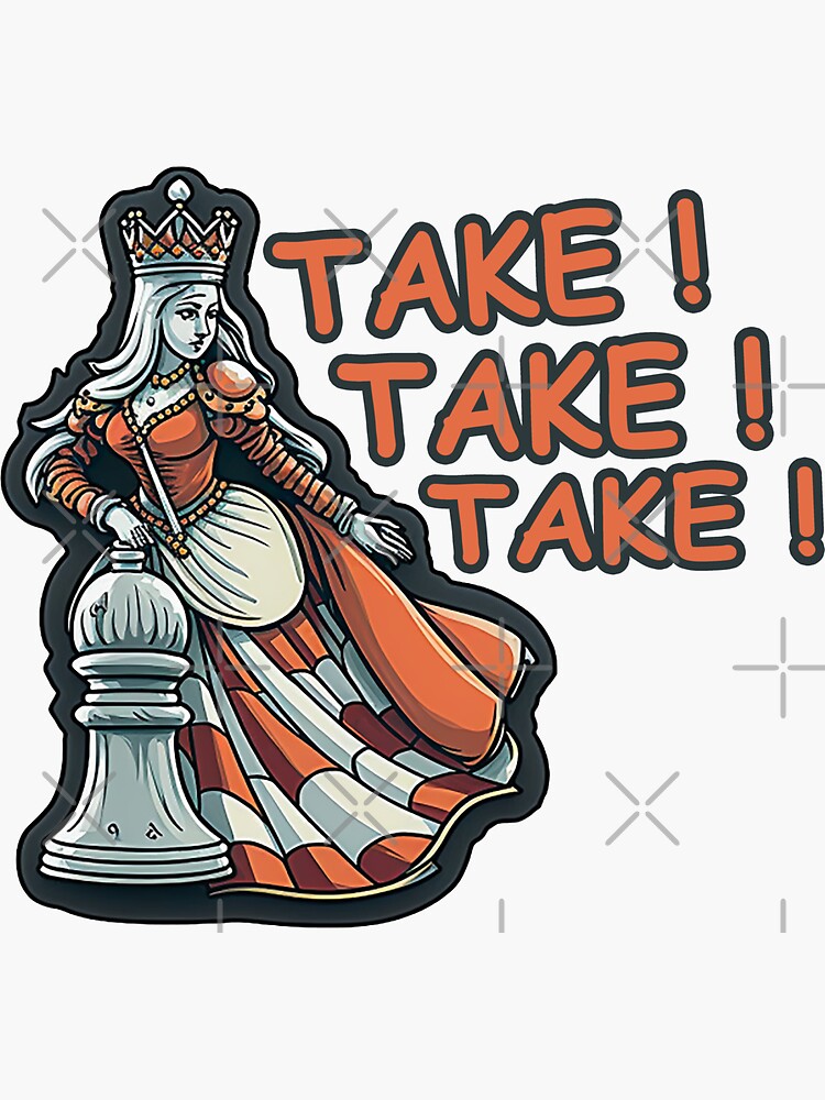 Queen's Blunder (every chess player's nightmare) | Sticker