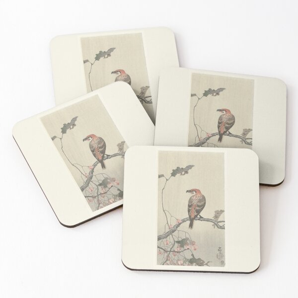 Item preview, Ohara Koson Crossbill on tree branch designed and sold by TeeARTHY.