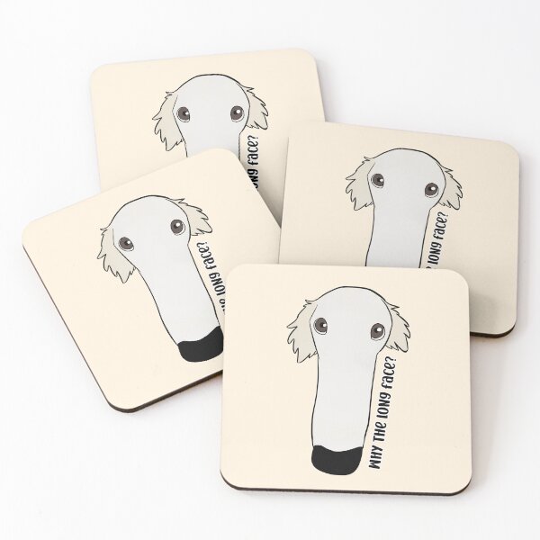 Item preview, Funny Borzoi - why the long face? designed and sold by Yarafantasyart.