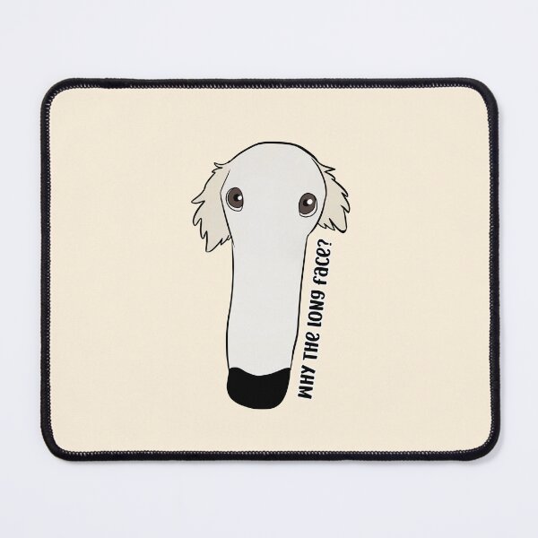 Item preview, Funny Borzoi - why the long face? designed and sold by Yarafantasyart.