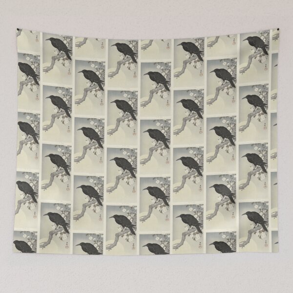 Item preview, Ohara Koson Crow at full moon designed and sold by TeeARTHY.