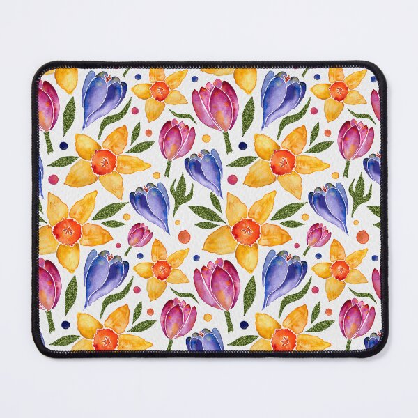 Item preview, Spring Flowers - Yellow/Blue/Purple designed and sold by Gwendolyn Pieters.