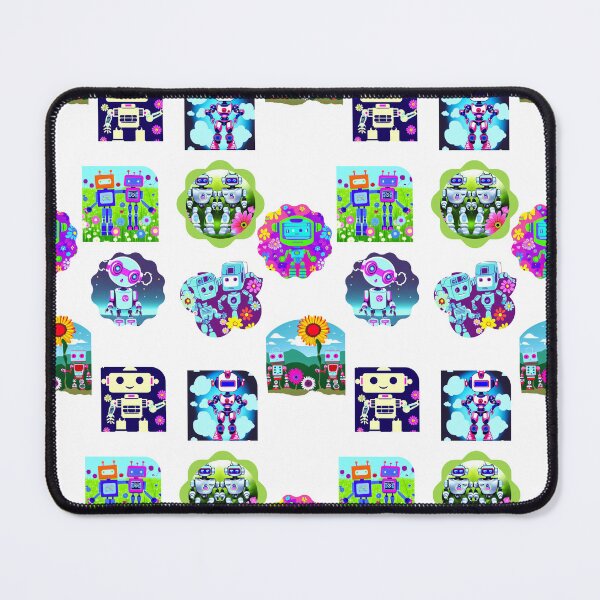 Item preview, Funny and Cute Robots Enjoying Life - Set of 8 Stickers designed and sold by HanaiPrint.
