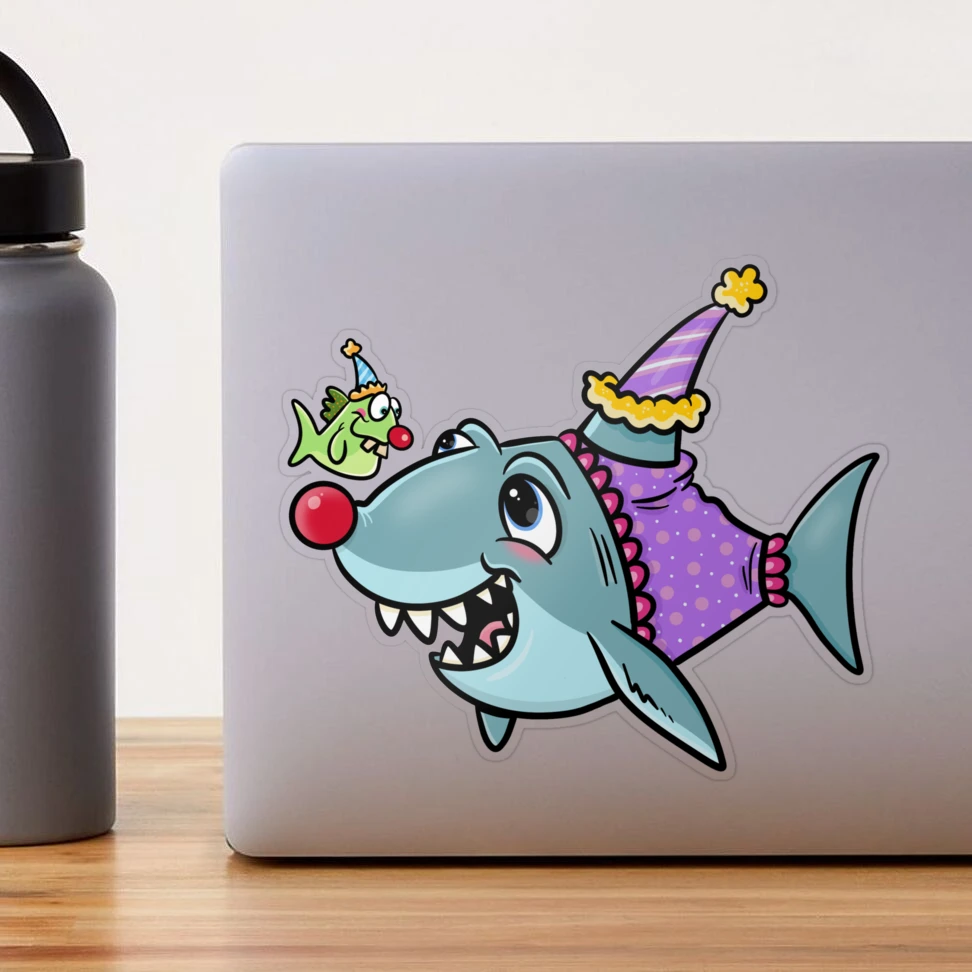 Cartoon Clown Fish Stickers Water Bottle Laptop Colorful Hat - Temu Canada