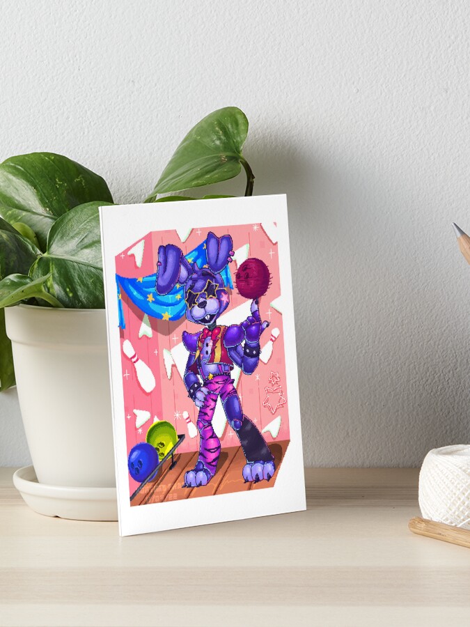 FNAF Glamrock Bonnie 5x7in Art Print 