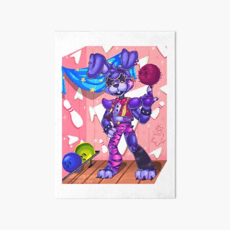 FNAF Glamrock Bonnie 5x7in Art Print 