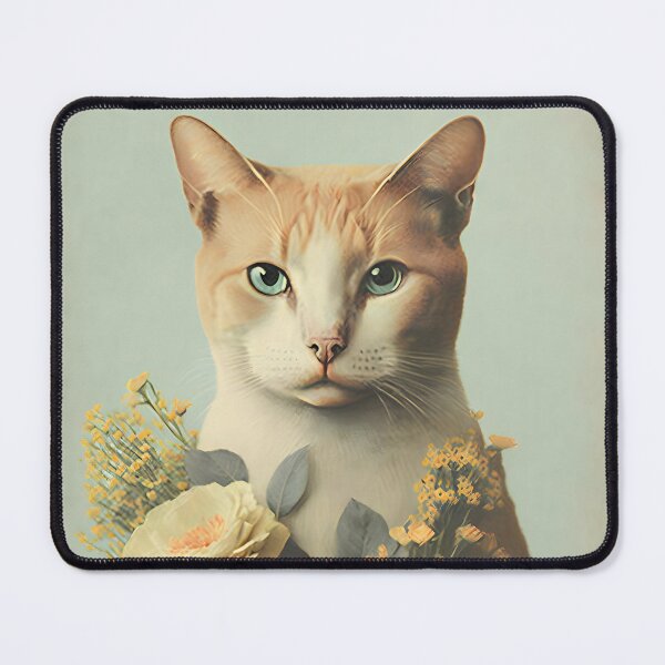 Item preview, Cat and flower collage 01 designed and sold by EmilyDayDreams.