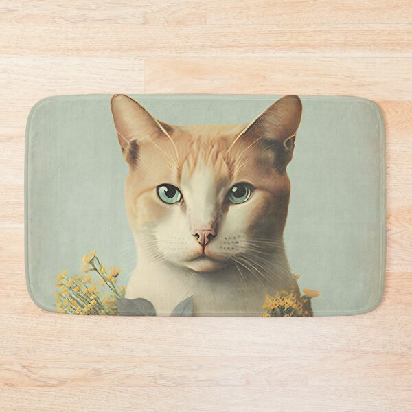 Item preview, Cat and flower collage 01 designed and sold by EmilyDayDreams.