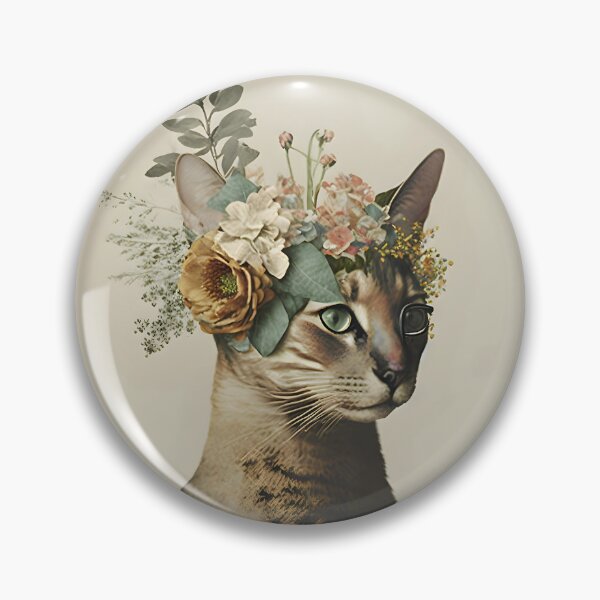 Item preview, Cat and flower collage 02 designed and sold by EmilyDayDreams.