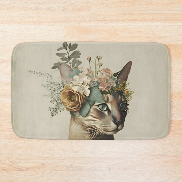 Item preview, Cat and flower collage 02 designed and sold by EmilyDayDreams.