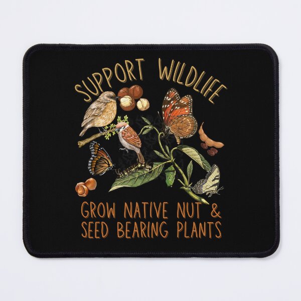 Item preview, Support Wildlife Plant Nut & Seed Plants Colorful Design designed and sold by EarthArtDesigns.