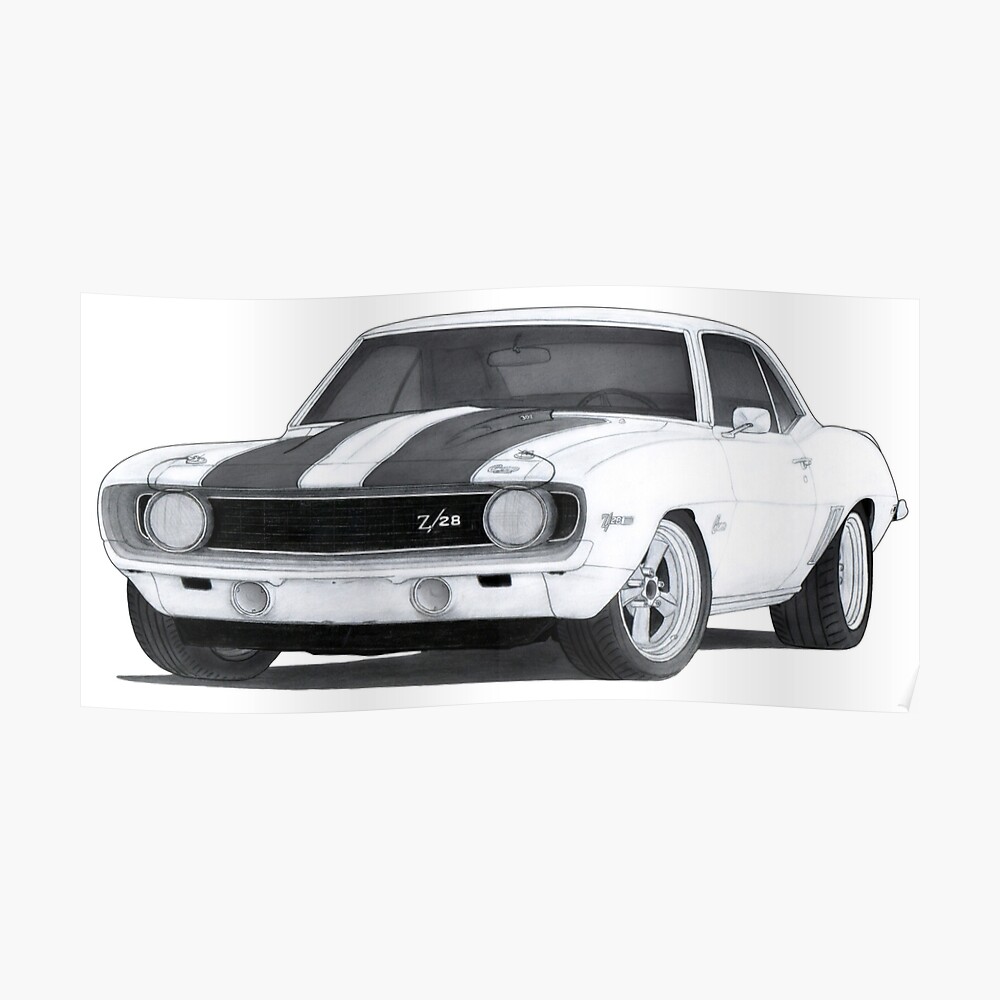 1969 Chevrolet Camaro Z28 Drawing