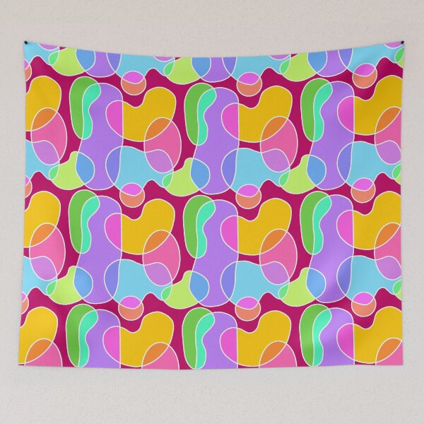 Item preview, Funky colourblock illustration vector art designed and sold by Charmy Design.