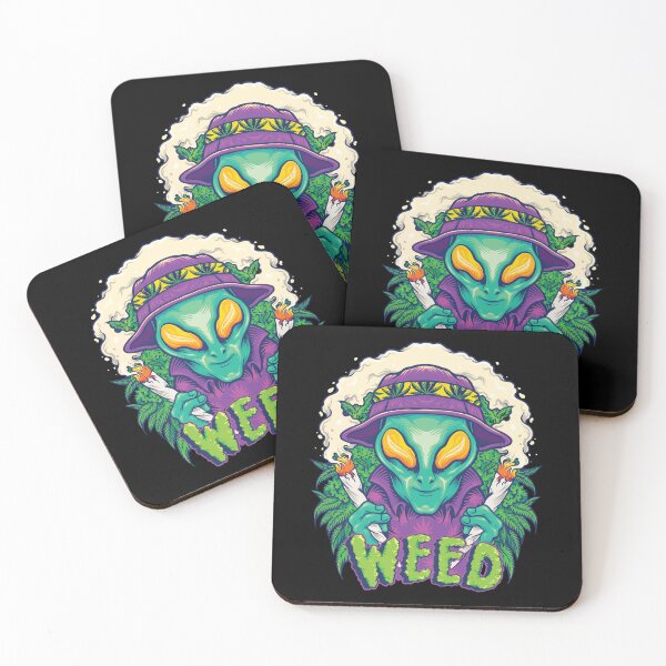 Item preview, Hippie Alien Head Smoking Weed Marijuana Trippy Cool designed and sold by ozumdesigns.