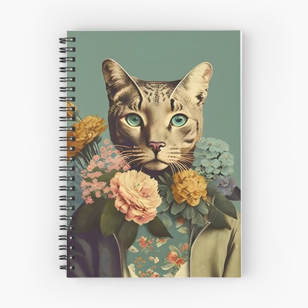 Item preview, Cat and flower collage 04 designed and sold by EmilyDayDreams.