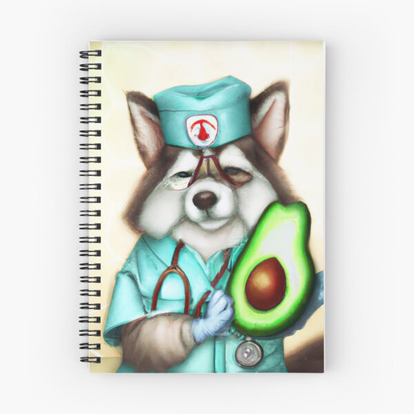 Item preview, A nurse dog who just loves avocados. designed and sold by Doggymadness.