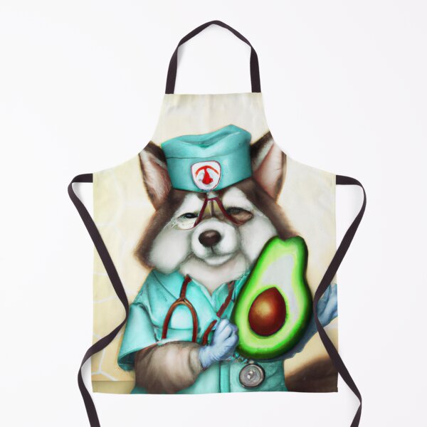 Item preview, A nurse dog who just loves avocados. designed and sold by Doggymadness.