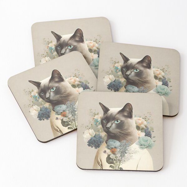 Item preview, Cat and flower collage 05 designed and sold by EmilyDayDreams.