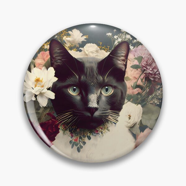 Item preview, Cat and flower collage 06 designed and sold by EmilyDayDreams.