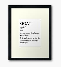 G.O.A.T Framed Print