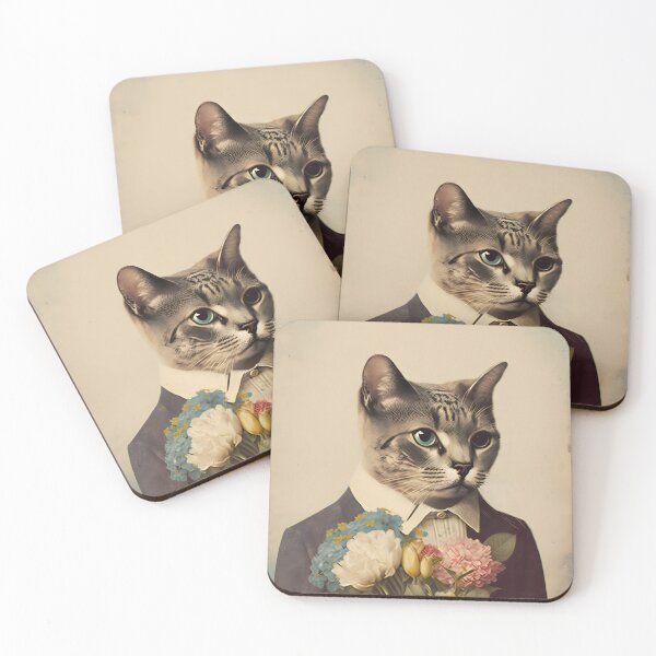 Item preview, Cat and flower collage 07 designed and sold by EmilyDayDreams.