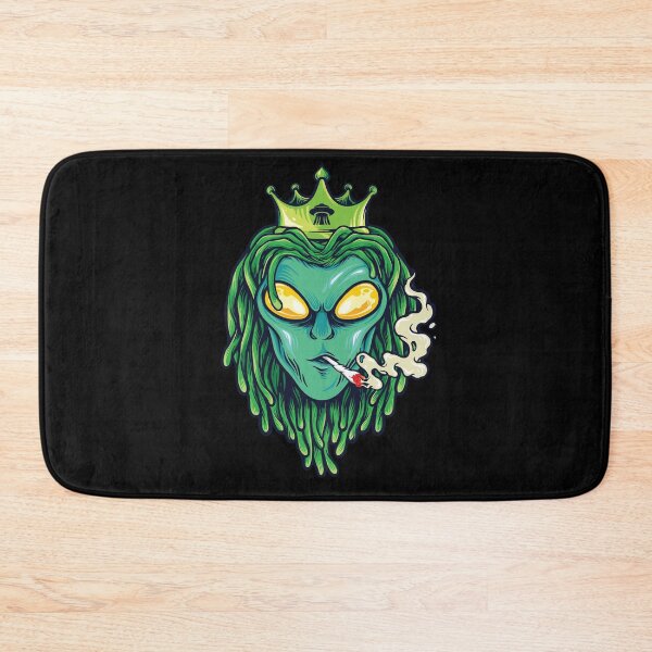 Item preview, Rastafarian Alien Head Smoking Weed Marijuana Trippy Cool designed and sold by ozumdesigns.