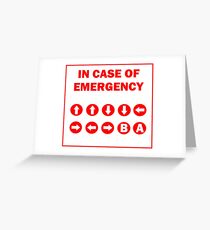Konami code Greeting Card