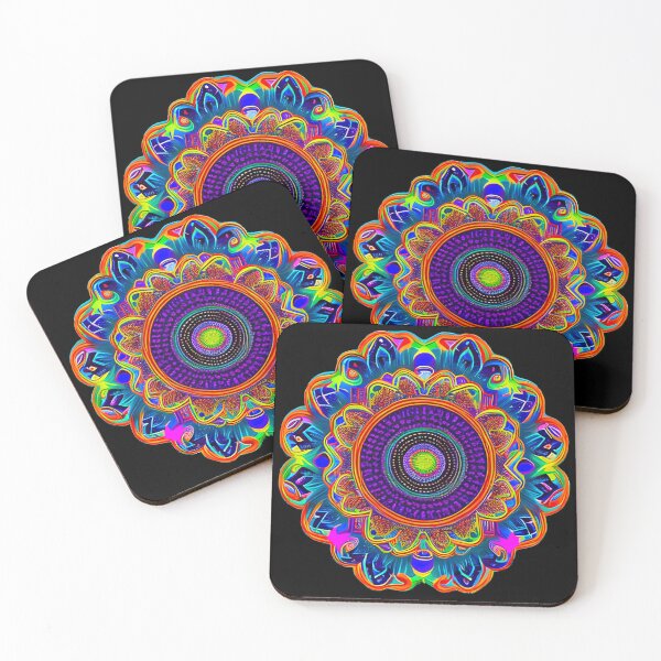 Item preview, trippy strange flower colorfull strange pattern designed and sold by SJG-digital.