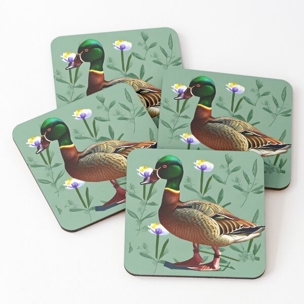 Item preview, Mallard Duck Flowers designed and sold by gramizzia.
