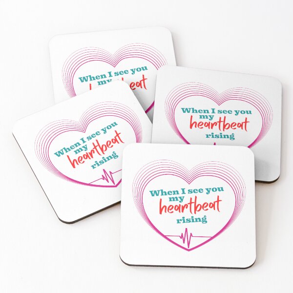 Item preview, When I see you, my Heartbeat rising - Valentine Day designed and sold by DesignIndiaStar.