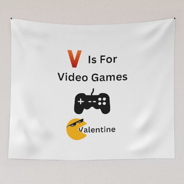 Item preview, V Is For Video Games Funny Gamer Boy Men - Funny And Cute Quotes designed and sold by Designspot2020.