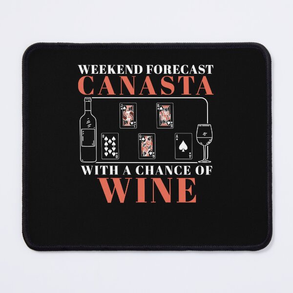 Item preview, Weekend Forecast Funny Canasta Card Game For Canasta Players designed and sold by StrongShirts.