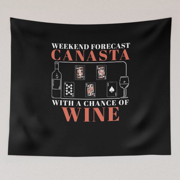 Item preview, Weekend Forecast Funny Canasta Card Game For Canasta Players designed and sold by StrongShirts.
