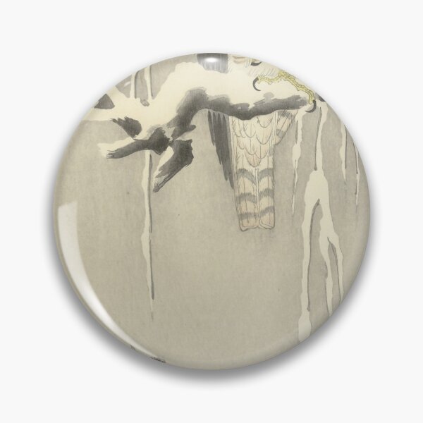 Item preview, Ohara Koson Hawk with captive tree sparrow designed and sold by TeeARTHY.