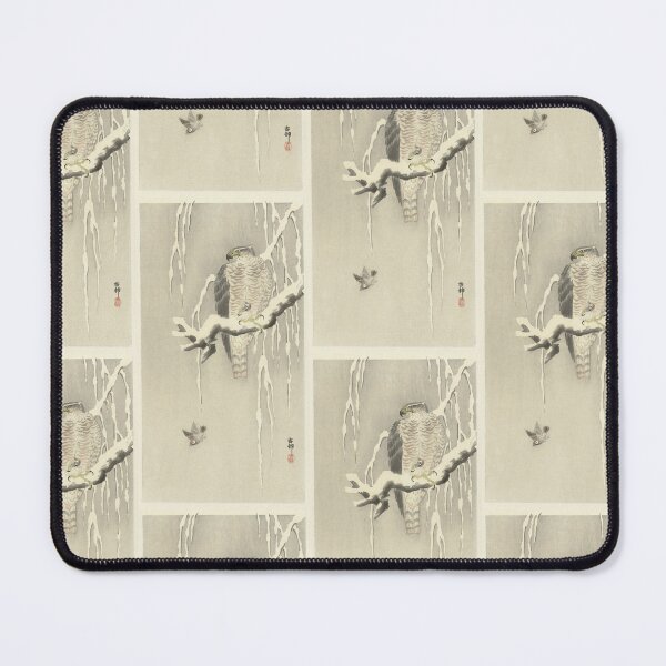 Item preview, Ohara Koson Hawk with captive tree sparrow designed and sold by TeeARTHY.