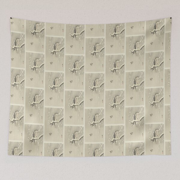 Item preview, Ohara Koson Hawk with captive tree sparrow designed and sold by TeeARTHY.
