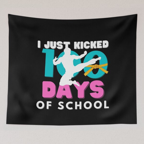Item preview, I Just Kicked 100 Days Of School Martial Arts Karate Kick T-Shirt designed and sold by zakibenj.