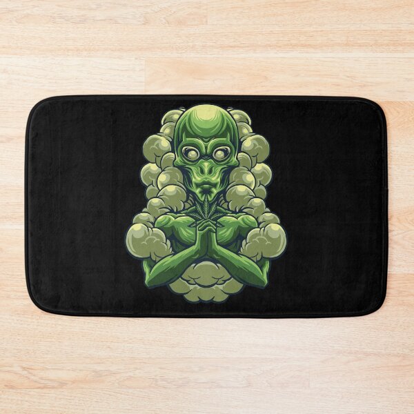 Item preview, Alien Head Smoking Weed Marijuana Trippy Cool designed and sold by ozumdesigns.