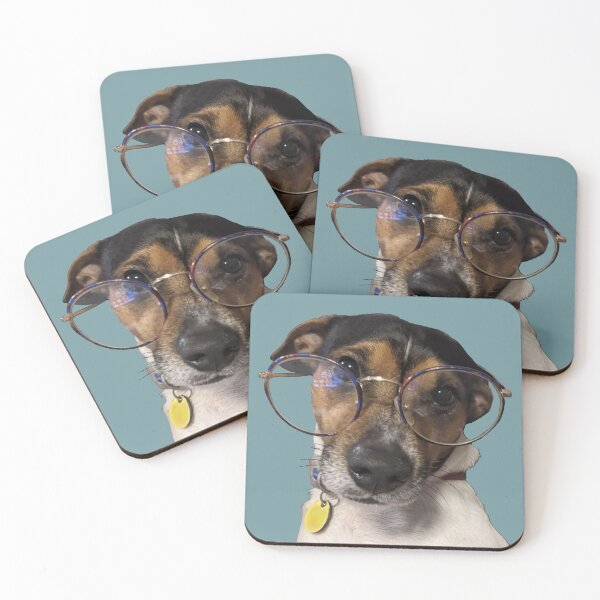 Item preview, Jack Russell Wearing Glasses designed and sold by Anne Park.
