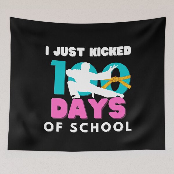 Item preview, Copy of I Just Kicked 100 Days Of School Martial Arts Karate Kick T-Shirt designed and sold by zakibenj.