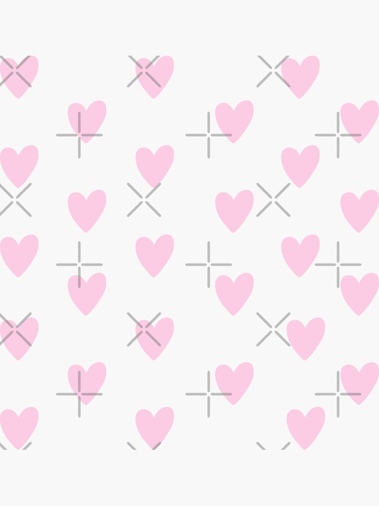 Pink Heart Sticker Sticker for Sale by amandabrynn