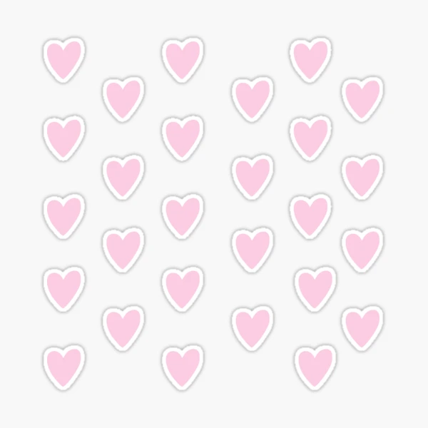 Pink Heart Sticker Sticker for Sale by amandabrynn