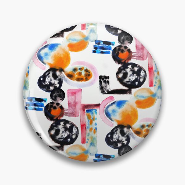 Item preview, Crazy shapes watercolor designed and sold by Alessandro Remo Mazzoni Remotextiles.