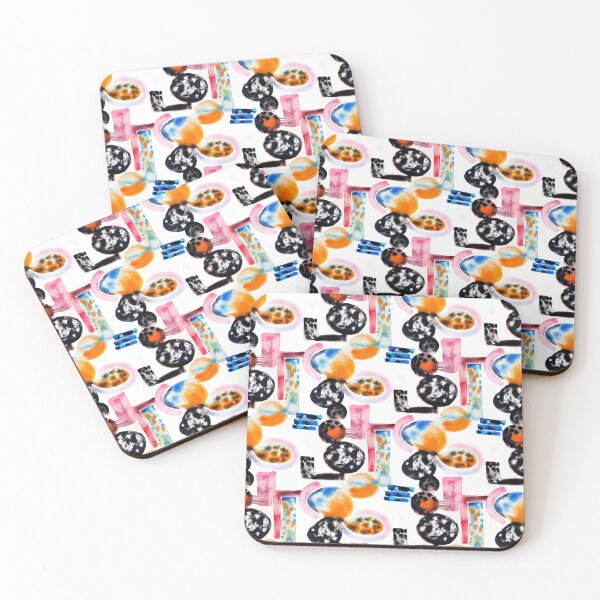 Item preview, Crazy shapes watercolor designed and sold by Alessandro Remo Mazzoni Remotextiles.