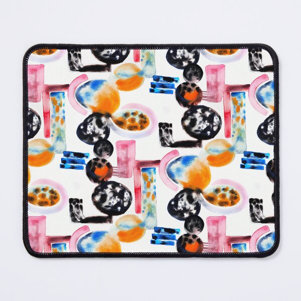 Item preview, Crazy shapes watercolor designed and sold by Alessandro Remo Mazzoni Remotextiles.