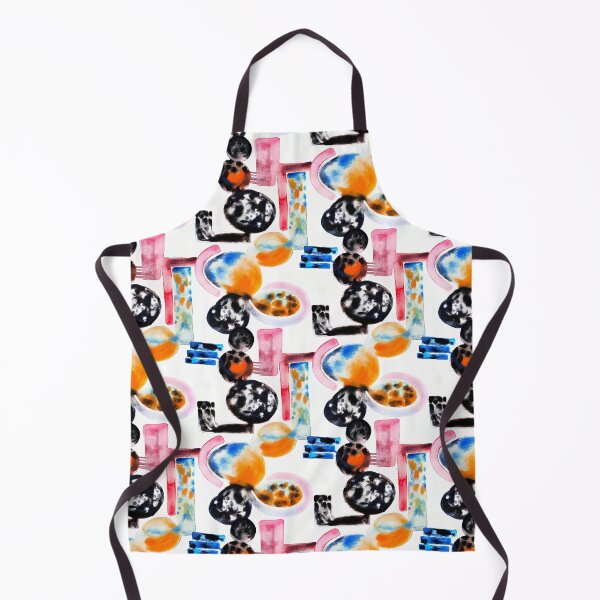 Item preview, Crazy shapes watercolor designed and sold by Alessandro Remo Mazzoni Remotextiles.